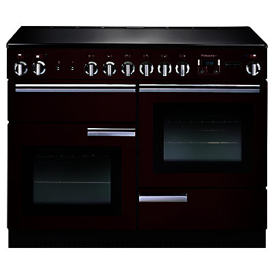 Rangemaster Professional + 110 Electric Range Cooker Cranberry